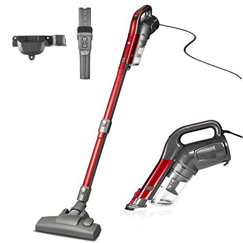 Balter Vento H3 Aspirateur à main avec tube d'aspiration modulaire 600 W ? Puissance d'aspiration sans sac ? Support mural ? Léger rouge