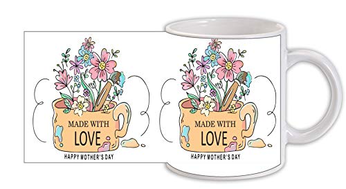 Ezellohub Happy Mothers Day Mug Mummy/Mom/Women/ (Mother Printed)