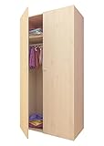 Polini Kids Baby Kinder Kleiderschrank 2-türig natur
