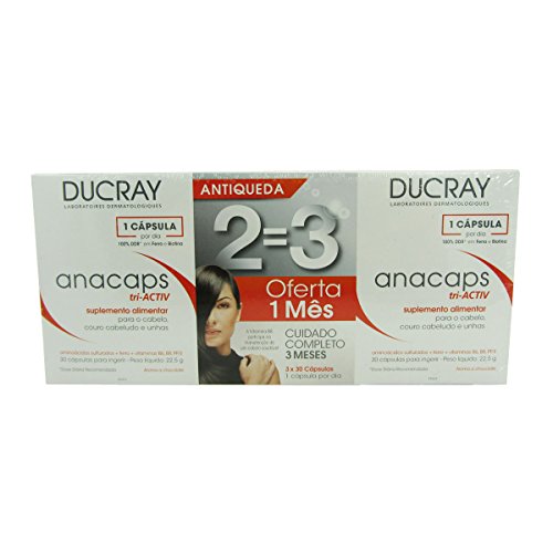 Preisvergleich Produktbild Ducray Anacaps Nahrungser- Gänzung Pack 3 X30 Kaps