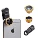Produktbild I-Sonite (Gold Handy-Universal-Kameraobjektiv 3 in 1 Kit Weitwinkel + Fisheye + Makroobjektiv für Cubot Echo