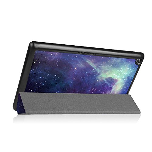 Fintie Hülle für Amazon Fire HD 8 Tablet (8-Zoll, 7. Generation – 2017) – Slim Cover Lightweight Schutzhülle Tasche mit Standfunktion und Auto Schlaf / Wach Funktion, Die Galaxie - 8