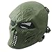Produktbild HCFKJ Airsoft Paintball Full Face Schädel Skelett CS Maske Tactical Military Halloween (GRUN)