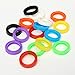 Produktbild DyNamic 16Pcs Mixed Silicone Keys Ring Hollow Caps Identifier Covers Topper Tags Indicator