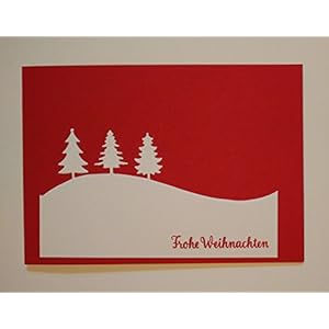 Weihnachtskarte Winterlandschaft (Stampin up)