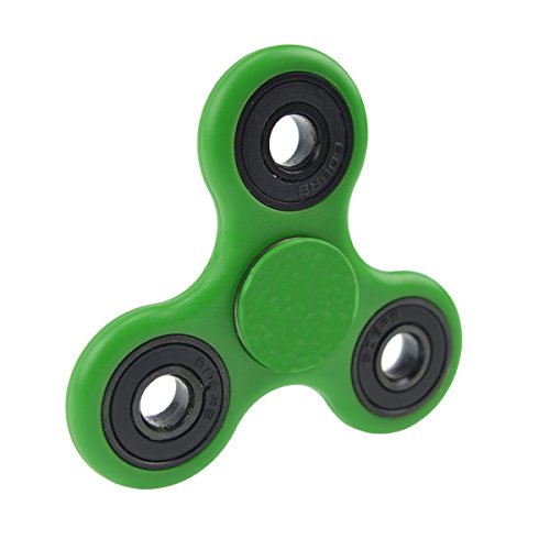 The Anti-Anxiety 360 Spinner Helps Focusing Fidget Toy [3D Figit] Premium Quality EDC Focus Toy for Kids & Adults - Best Stress Reducer Relieves ADHD Anxiety and Boredom Ceramic Bearing (Green)