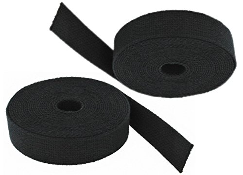 Gurtband Baumwolle, 20 mm, 6 Meter, Schwarz