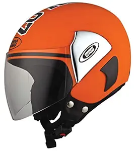 Studds CUB 07 Open Face Helmet (Orange, L)