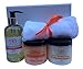 Spa Relaxing Pamper Kit 100% Natural Aromatherapy Gift Set with Orange & Ginger Body Massage Oil, Relaxing Bath Salts, Moisturising Body Polish and Spa Mitt