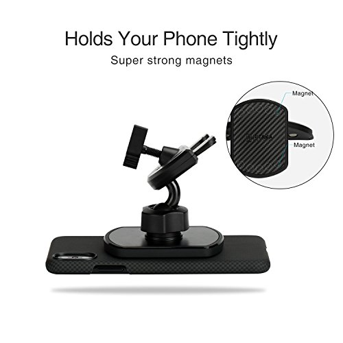 PITAKA magnetico Supporto per slot per CD [CD Slot Magmount] - Premium Luxury 360 gradi di rotazione CD Slot Supporto da Auto per Cellulare Supporto per Smartphone