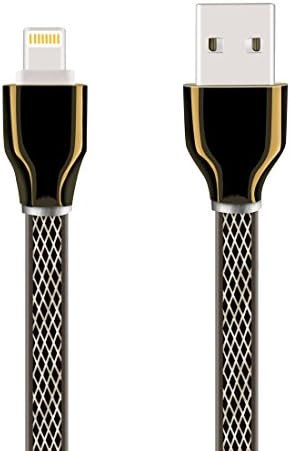 Lightning Cable 3.3ft/1m Sicneka Smart LED Light Lightning to USB Cable iPhone Charger Cable for iPhone 5 5C 5S SE 6 6S Plus 7 7 Plus iPad mini Air Pro iPod Nano Gen Touch Generation (Black)