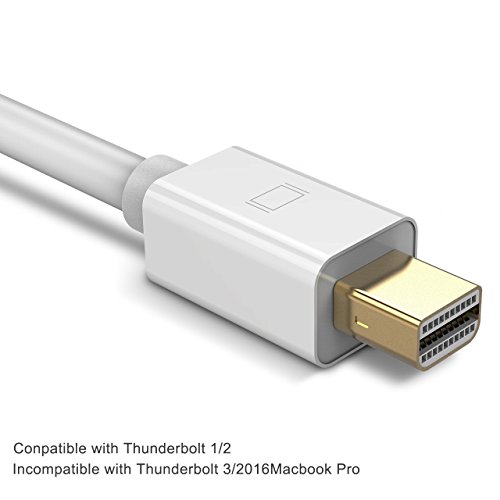 TopElek Thunderbolt Mini Displayport 1080P auf HDMI HDTV AV TV 4K Auflösung und 3D Adapter Kabel für Apple Macbook, Macbook Pro, iMac, Macbook Air, Mac Mini Laptop Microsoft Surface Pro/ Pro 2/ Pro 3, Thinkpad X1/ Carbon/ Touch/ Helix - 9