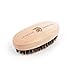 Wooden Beard Brush by Spartan Beard Co. - Boar Bristle Brush for Men's Grooming Kit - Best Beard Comb for Men - Great for Beard Oil, Beard Balm & Beard Wax---Comes packaged in Cotton Drawstring bag
