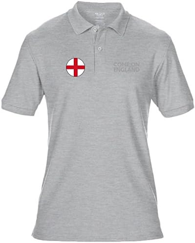 swagwear Come On England Embroidered Mens Football Polo T-Shirt 8 Colours (S-5XL) by