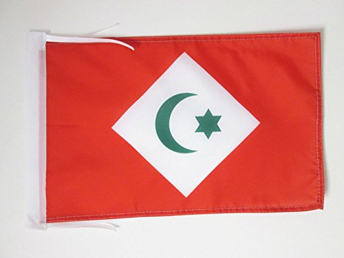 FLAGGE RIF-REPUBLIK 45x30cm mit kordel - RIF IN MAROKKO FAHNE 30 x 45 cm - flaggen AZ FLAG Top Qualität