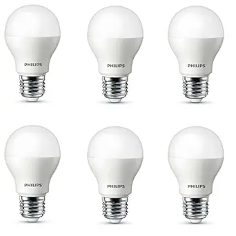 PHILIPS 7W e27 LED Cool Day Light Bulb, Pack of 6 (Ace Saver)
