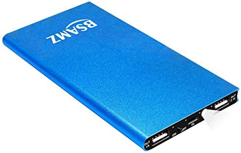 Universal Power Bank Charger,15000mah Double USB with LED Battery Charger,Ultra Slim Fashionable Portable Mobile Phone Charger for iPhone Samsung Galaxy HTC and Most Smart Phones(Blue)
