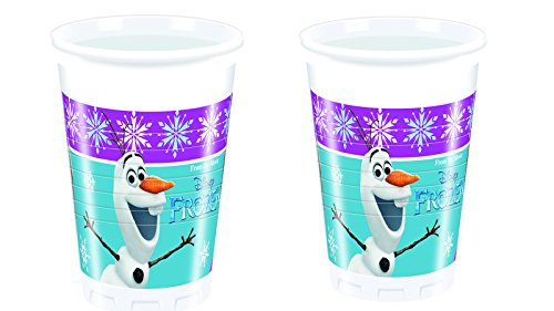 37-teiliges Partyset * FROZEN NORTHERN LIGHTS * mit Teller + Becher + Servietten + Deko // von Disney/Carpeta® // Kindergeburtstag Kinder Geburtstag Party Mottoparty Luftballons Deko Mädchen Eiskönigin Elsa Anna Olaf - 3