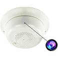 FREDI HD PLUS Smoke Detector Full Hd Hidden Camera | Wi-Fi Live Streaming Audio Video Both | Indoor Security Surveillance WiFi Camera | Support Upto 32GB SD Card (iWFCAM APP)