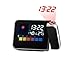 Price comparison product image T2O Digital Loud Alarm Clock with Projection - iMeUpp® Heavy Sleeper LCD Display Temperature Calendar Weather Station AC & Battery Operated – in Black