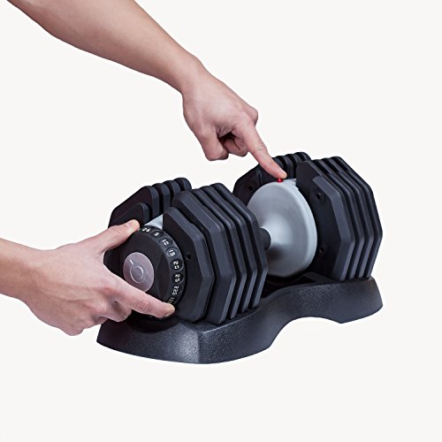 DialTech Einstellbare Hantel von 2,5 bis 25 Kilogramm (2 Stück) - 3