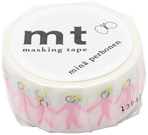Mt Washi Masking Tapes MT Mina Perhonen - Neighbor Pink by Kamoi Kakoshi