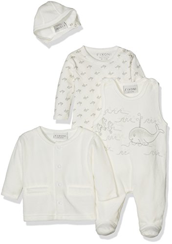 Fixoni Baby 32712 Clothing Set, White, 3-6 Months (manufacturer Size: 62)