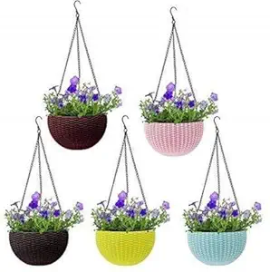 MorningVale Woven Design Hanging Euro Basket 6