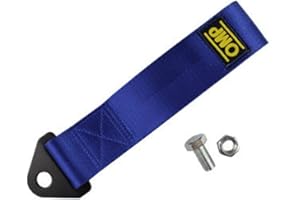 AOYYGG 24cm Tow Rope, 2 Tons High Strength Towing Strap Nylon Trailer Rope Racing Universal Tow Eye Belt Trailer with Bumper Trailer (blue)