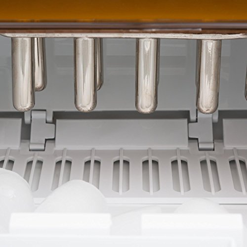 Klarstein ICE6 Icemeister Eiswürfelmaschine Eiswürfelbereiter (Timer, 3 einstellbare Eiswürfelgrößen, 12 kg Eis am Tag, Eiswürfel in 15 Minuten) silber-weiß - 5