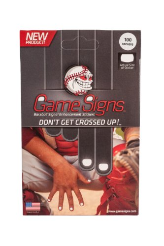 Mpowered Baseball Game Signs Catcher's Enhanced Signal Delivery Stickers (Pack of 100)