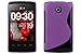 Price comparison product image Cadorabo – Silicone Case S-LINE SLIM-FLEX for LG E410 L1 II – Etui Cover Protection Bumper Skin in PASTEL-PURPLE