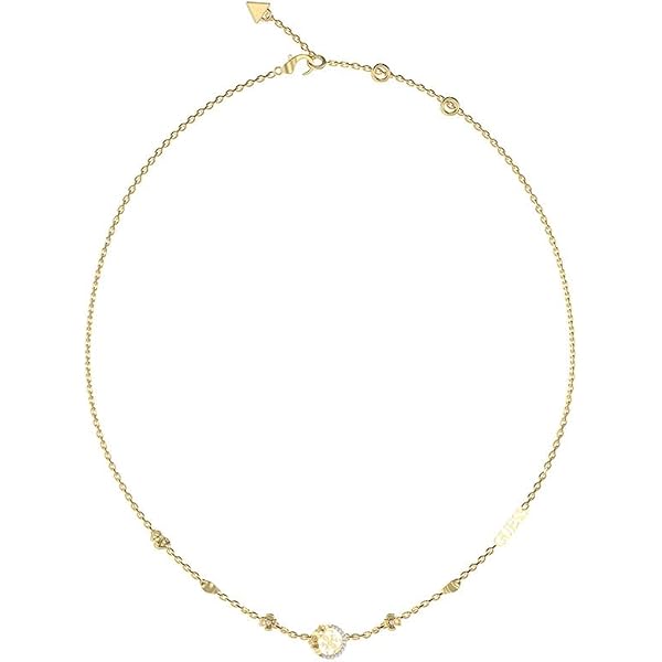 GUESS Collana Cuore E Chiavi Modello JUBN04216JWYGT-U - Gioiello Donna Elegante E Romantico