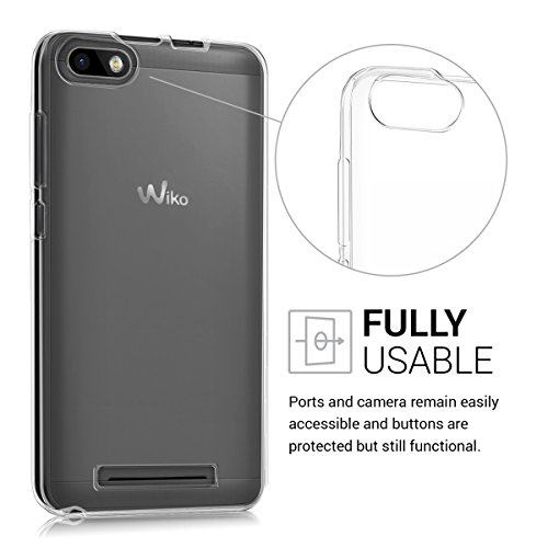 kwmobile HÃ¼lle fÃ¼r Wiko Lenny 3 - TPU Silikon Backcover Case Handy SchutzhÃ¼lle - Cover klar Transparent
