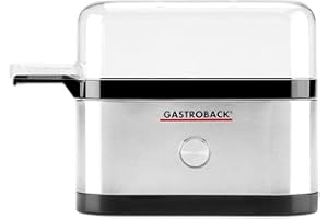 ‎GASTROBACK GASTROBACK Mini Eierkocher 3 Eier inkl. Eierpiekser Eierstecher - Egg Boiler / Egg Cooker - Eierhalter zum Kochen - Perfekt weich gekochte Frühstückseier - Egg Poacher für Pochierte Eier mit Eipick
