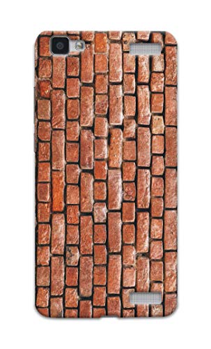 Fundook® Designer Printed Back Cover/Hard Case for Vivo Y37 (Brick Wall Design/Pattern) - J474