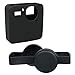 Produktbild kingwon Silikon Gummi Gehäuse Schutzhülle Skins Displayschutzfolie mit Kamera Objektivdeckel Cover für Zubehör GoPro Fusion 360 Kamera, Schwarz, 2 Stück