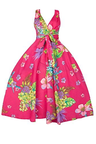 Ladies Retro Vintage 1950's Rockabilly Swing Summer Party Pin Up Prom Floral Dress Size - 16