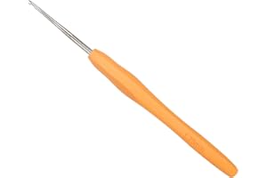 Coopay Aguja de Ganchillo de 1,75 mm - Metal para Puntas y Ganchillo Fino, Mango Suave Ergonómico TPR - 1 Pieza