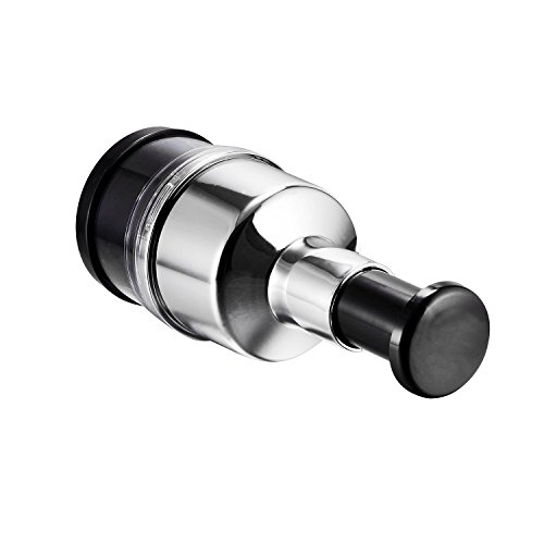 tinxi® Edelstahl Zwiebelschneider Knoblauchschneider Zwiebelhacker Kräuterhacker Multihacker Zerkleinerer - 4