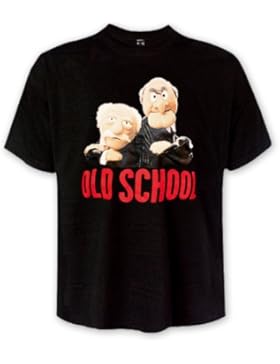 Muppets T-Shirt Grandmasters Statler & Waldorf Old School in schwarz