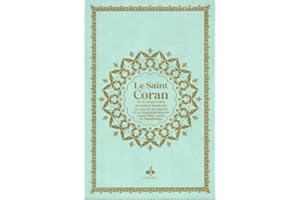 Saint Coran Arabe franCais phonEtique cartonnE (13 x 17 cm) - Vert Clair - Dorure