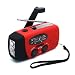 Produktbild gzq LED Taschenlampe Tragbare Arbeitsleuchte Lampe Solar Notfall Handkurbel am/fm radio 1000 mAh Power Bank Handy Ladegerät für Haushalt Camping Wandern Outdoor Camping