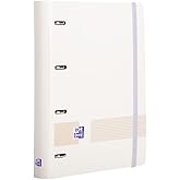Oxford 4 Ring Binder A4 Plastic Cover with Rubber Closure, Dots Refill