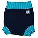 Splash About Kids' Reusable Swim Happy Nappy - Navy/Blue Lagoon, X-Small (Premature-Newborn)