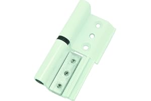 MICEL Bisagra 6813 Derecha Alum. Blanco 2 un.