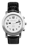 Edel Senso sprechende Herren-Armbanduhr mit Lederarmband Analog Touch-Screen SUL