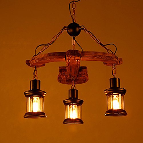 WSR Living Room Chandelier, Bar Restaurant Decoration，Illuminated Creative Personality Loft Retro Internet Cafes Restaurant Bar Creative Lighting Clothing Store Bar Engineering Decoration Chandelier