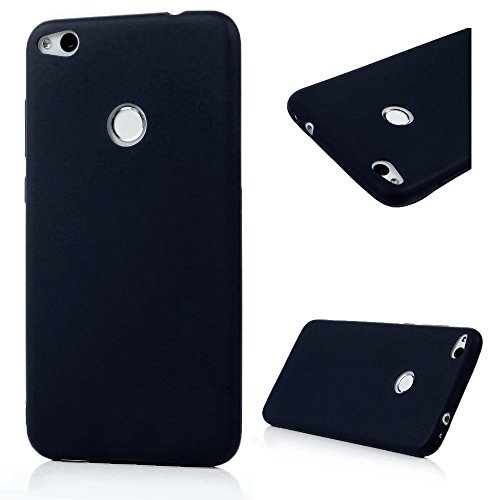 Funda Huawei P8 Lite 2017 Carcasa Silicona Gel Goma Flexible - Mavis s Diary Case Ultra Delgado TPU Cover Protectora para Huawei P8 Lite 2017 - Negra Trasl  cida Azul