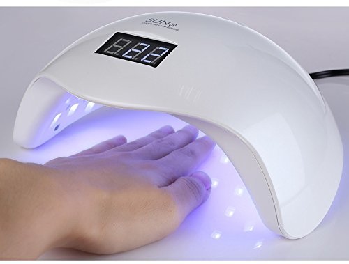 Neverland SUN5 2 in 1 48w Led UV Nagellampe mit Timer fur Nagellack Nail Gel Polish Nageltrockner 4 Modes Weiß - 4